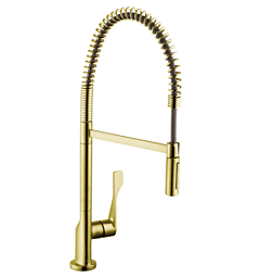 Hansgrohe AXOR Citterio Semi-Pro Kitchen Faucet 2-Spray, 1.5 GPM in Brushed Gold Optic