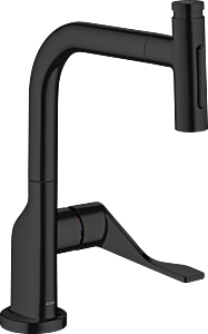 Hansgrohe AXOR Citterio Kitchen Faucet Select 2-Spray Pull-Out with sBox, 1.75 GPM in Matte Black