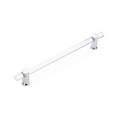Lumiere Concealed Surface 12" (305mm) Center to Center, 15" Length, Polished Chrome, Non-Adjustable Acrylic Appliance Pull / Handle