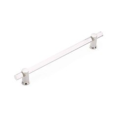 Lumiere Concealed Surface 12" (305mm) Center to Center, 15" Length, Polished Nickel, Non-Adjustable Acrylic Appliance Pull / Handle