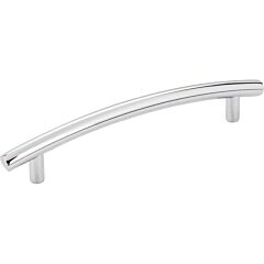 Belfast Style 5-1/32 Inch (128mm) Center to Center, Overall Length 6-9/16 Inch Polished Chrome Cabinet Pull/Handle