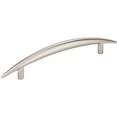 Verona Style 5-1/32 Inch (128mm) Center to Center, Overall Length 7-3/8 Inch Satin Nickel, Cabinet Pull/Handle