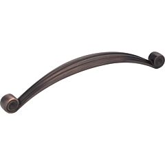 Lille Style 6-5/16 Inch (160mm) Center to Center, Overall Length 6-7/8 Inch Brushed Oil Rubbed Bronze Cabinet Pull/Handle