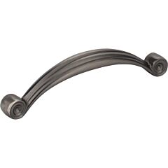 Jeffrey Alexander Lille Collection 3-3/4" (96mm) Center to Center, 4-3/8" (111mm) Overall Length Brushed Pewter Cabinet Pull/Handle