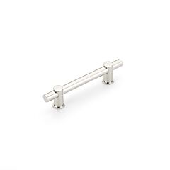 Fonce Bar Pull 4" (102mm) Center to Center, 6" Length, Non-adjustable Polished Nickel Cabinet Pull/ Handle