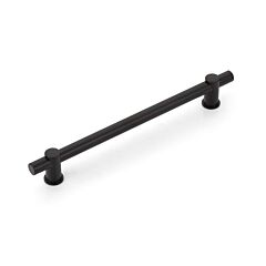 Fonce Bar Pull 8" (203mm) Center to Center, 10" Length, Non-adjustable Matte Black Cabinet Pull/ Handle