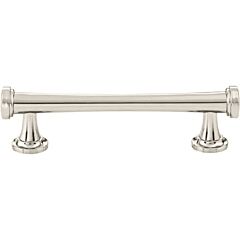 Atlas Homewares Browning Pull Polished Nickel Classic 3-3/4" (96mm) Center to Center, 5-1/16" (128mm) Length, Cabinet Pull / Handle