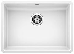Blanco Precis 25" x 18" x 5" ADA Single Bowl, Undermount, White Silgranit Kitchen Sink