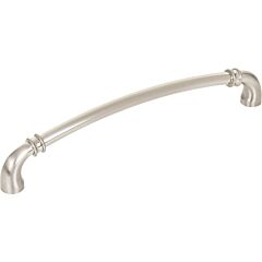 Jeffrey Alexander Marie Collection 7-9/16" (192mm) Center to Center, 8-3/16" (208mm) Overall Length Satin Nickel Cabinet Pull/Handle