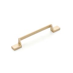 San Marco 6-5/16" (160mm) Center to Center, 7-1/2" (190.5mm) Length, Satin Brass Cabinet Pull/ Handle