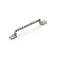 San Marco 6-5/16" (160mm) Center to Center, 7-1/2" (190.5mm) Length, Vintage Steel Cabinet Pull/ Handle