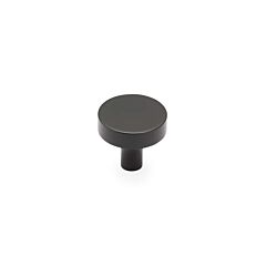 Haniburton Matte Black Cabinet Drawer Knob, 1-1/4"Diameter