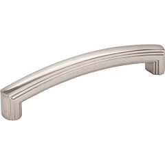 Jeffrey Alexander Delgado Collection 5-1/16" (128mm) Center to Center, 5-9/16" (141mm) Overall Length Satin Nickel Cabinet Pull/Handle