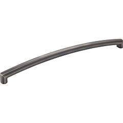 Delgado 12 Inch (305mm) Center to Center, Overall Length 12-1/2 Inch Brushed Pewter Cabinet Pull/Handle