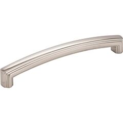 Jeffrey Alexander Delgado Collection 6-5/16" (160mm) Center to Center, 6-13/16" (173.5mm) Overall Length Satin Nickel Cabinet Pull/Handle
