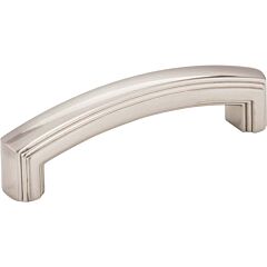 Jeffrey Alexander Delgado Collection 3-3/4" (96mm) Center to Center, 4-1/4" (108mm) Overall Length Satin Nickel Cabinet Pull/Handle