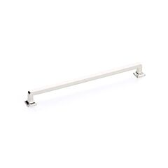 Menlo Park 10" (254mm) Center to Center, 10-3/4" (273mm) Length, Polished Nickel Cabinet Pull/ Handle