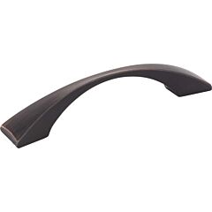 Elements Glendale 	Brushed Oil Rubbed Bronze 3-3/4 Inch (96mm) Center to Center, Overall Length 4-15/16 Inch Decorative Cabinet Hardware Pull / Handle 