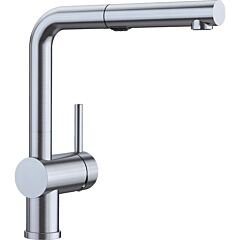 Blanco LINUS Single-Handle Pull-Out Sprayer Kitchen Faucet in PVD Steel