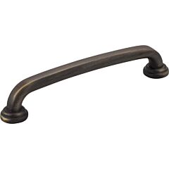 Jeffrey Alexander Bremen Collection 5-1/16" (128mm) Center to Center, 5-7/8" (149mm) Overall Length Antique Brushed Satin Brass Cabinet Pull/Handle