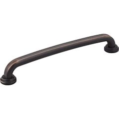 Jeffrey Alexander Bremen Collection 6-5/16" (160mm) Center to Center, 7-1/8" (181mm) Overall Length Brushed Oil-Rubbed Bronze Cabinet Pull/Handle