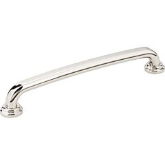 Bremen 1 Style 6-5/16 Inch (160mm) Center to Center, Overall Length 7-1/8 Inch Polished Nickel Kitchen Cabinet Pull/Handle