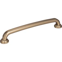 Jeffrey Alexander Bremen Collection 6-5/16" (160mm) Center to Center, 7-1/8" (181mm) Overall Length Satin Bronze Cabinet Pull/Handle