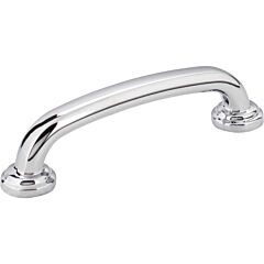 Bremen 1 Style 3-3/4 Inch (96mm) Center to Center, Overall Length 4-5/8 Inch Polished Chrome Cabinet Pull/Handle