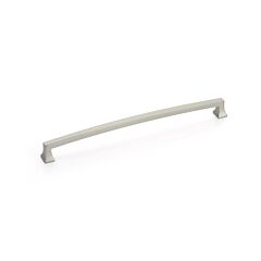 Menlo Park 10" (254mm) Center to Center, Overall Length 10-1/2" (267mm) Satin Nickel Arched Cabinet Pull/ Handle