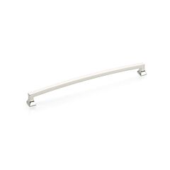 Menlo Park 10" (254mm) Center to Center, Overall Length 10-1/2" (267mm) Polished Nickel Arched Cabinet Pull/ Handle