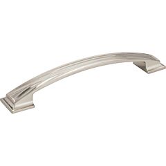 Aberdeen Style 6-5/16 Inch (160mm) Center to Center, Overall Length 7-5/8 Inch Satin Nickel Cabinet Pull/Handle