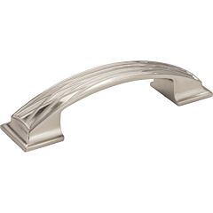 Jeffrey Alexander Aberdeen Collection 3-3/4" (96mm) Center to Center, 5" (127mm) Overall Length Satin Nickel Cabinet Pull/Handle