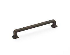 Menlo Park 6" (152mm) Center to Center, 6-3/4” Length, Ancient Bronze Cabinet Pull/ Handle