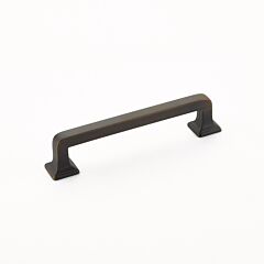 Menlo Park 4" (102mm) Center to Center, 4-3/4” Length, Ancient Bronze Cabinet Pull/ Handle