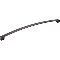 Merrick Brushed Oil Rubbed Bronze 12-19/32 Inch (320mm) Center to Center, Overall Length 13-1/16 Inch Cabinet Hardware Pull / Handle, Jeffrey Alexander