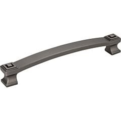 Delmar Style 6-5/16" Inch (160mm) Center to Center, Overall Length 7-1/16â€ Inch Brushed Pewter Pull/Handle