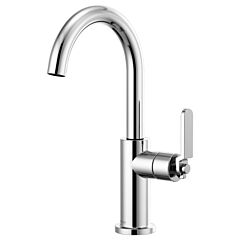 LITZE Bar Faucet with Arc Spout and Industrial Handle Kit, Chrome