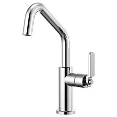 LITZE Bar Faucet with Angled Spout and Industrial Handle Kit, Chrome
