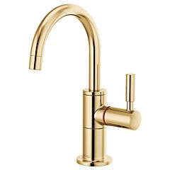 Brizo Instant Hot Faucet with Arc Spout, Polished Gold