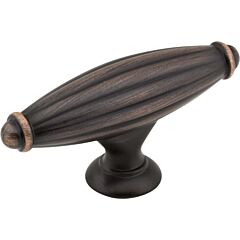 Glenmore Style Cabinet Hardware Knob, Brushed Oil Rubbed Bronze 2-5/8" Inch Diameter