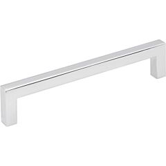 Stanton Square Bar Polished Chrome 5 Inch (128mm) Center to Center, Overall Length 5-3/8 Inch Cabinet Hardware Pull / Handle , Elements