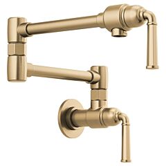 BRIZO Rook collection Wall Mount Pot Filler, Luxe Gold