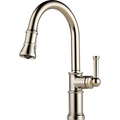 ARTESSO Single Handle Pull-Down Kitchen Faucet, Polished Nickel