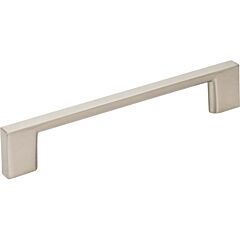 Sutton Satin Nickel 5 Inch (128mm) Center to Center, Overall Length 5-7/8 Inch Cabinet Hardware Pull / Handle, Jeffrey Alexander