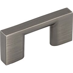 Sutton Brushed Pewter 1-1/4 Inch (32mm) Center to Center, Overall Length 2-1/4 Inch Cabinet Hardware Pull / Handle, Jeffrey Alexander