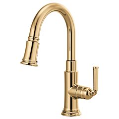 ROOK Single Handle Pull-Down Prep Faucet, Polished Gold
