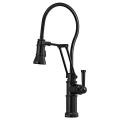 ARTESSO SmartTouch Articulating Kitchen Faucet With Finished Hose, Matte Black