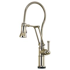 ARTESSO SmartTouch Articulating Kitchen Faucet With Finished Hose, Polished Nickel