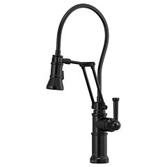 ARTESSO Single Handle Articulating Kitchen Faucet with SmartTouch Technology, Matte Black
