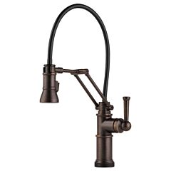 ARTESSO Single Handle Articulating Kitchen Faucet with SmartTouch Technology, Venetian Bronze